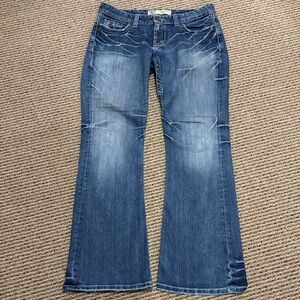 BKE Flare Wide Leg Blue Jeans